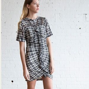 Isabel Marant Monochrome Checkered Dress
